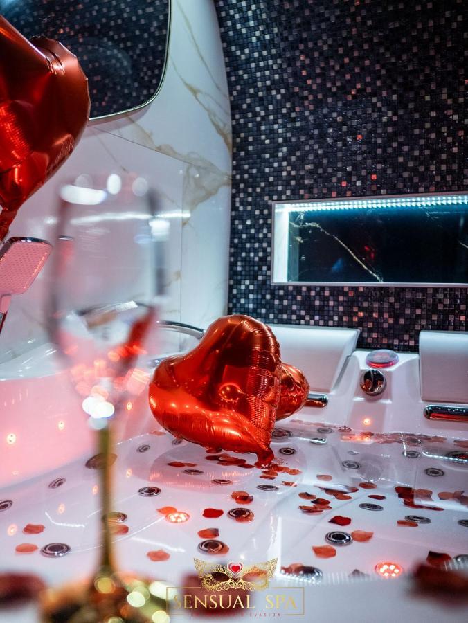 Sensual Spa- Love Room Jacuzzi Hammam Terrasse Nancy Kültér fotó