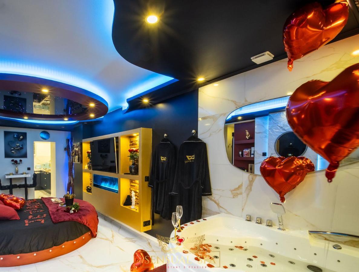 Sensual Spa- Love Room Jacuzzi Hammam Terrasse Nancy Kültér fotó