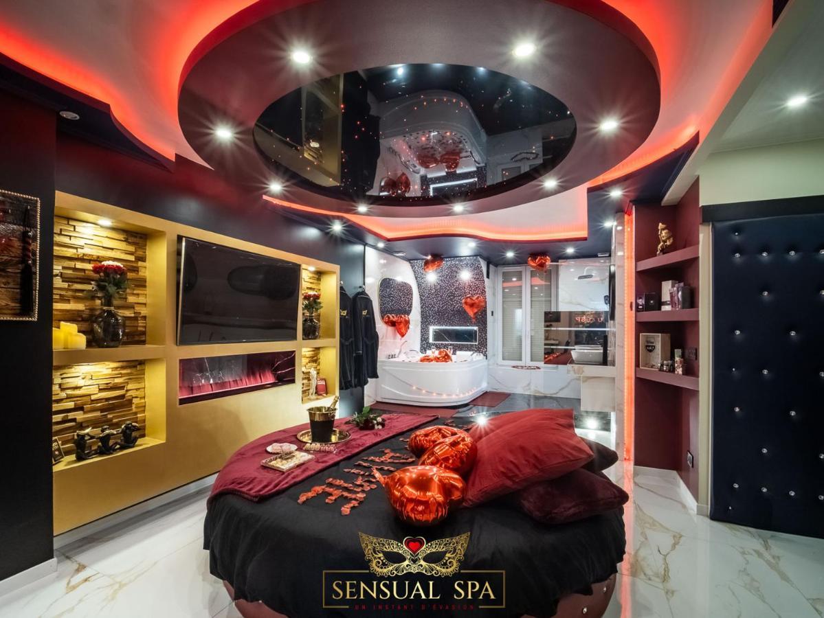 Sensual Spa- Love Room Jacuzzi Hammam Terrasse Nancy Kültér fotó